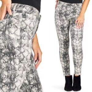 Sam Edelman Jeans Womens side 29 The Stiletto High Rise Snake Print Skin Pants